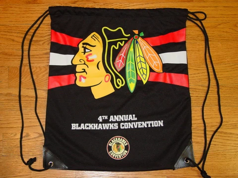 NEW CHICAGO BLACKHAWKS DRAWSTRING BACKPACK CONVENTION Cover