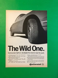 Porsche 911 Continental 1967 neumáticos original vintage impreso anuncio - Imagen 1 de 1