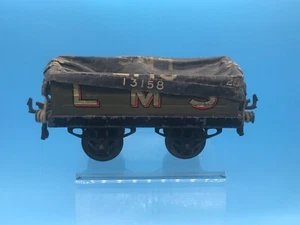 VINTAGE HORNBY / MECCANO SPUR O WEISSBLECH L.M.S PLANE PLANE PLANWAGEN  - Bild 1 von 12