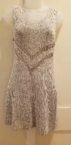 Mika & Gala Knit Mini Dress Dark Gray Size XS NWT $148 - Picture 1 of 13