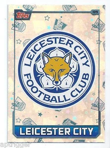 2015 / 2016 EPL Match Attax Base Card (109) LEICESTER CITY Logo Card - Picture 1 of 1