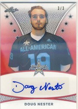 DOUG NESTER 2019 Leaf Army All-American Bowl TOUR SHIMMER /3 AUTO WVU
