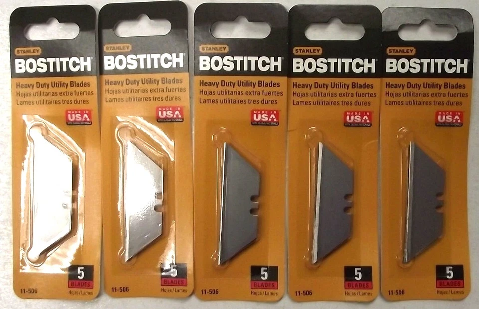 Hojas de cuchillo utilitario de alta resistencia Bostitch 11-506 paquetes de 5-5 EE. UU. Foto 1 de 1