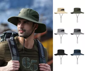 Outdoor Sonnenhut Buschhut Schlapphut Herren Bundeswehr Anglerhut UV-Schutz 50+ - Bild 1 von 15