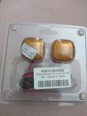 Seitenblinker Set in Gelb für Audi A3 A4 A8 + Skoda + Seat gelbe Blinker - Bild 1 von 2