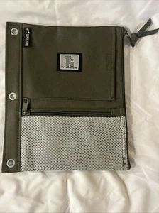 Top Flight Ultimate Pencil Pouch 8 X 10 Titanium 4 Pocket - Picture 1 of 8