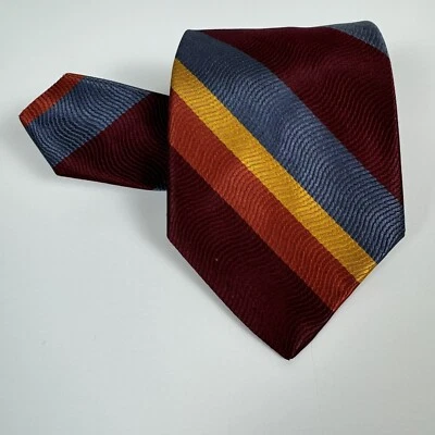 Corbata de Colección Vitaliano Pancaldi Para Hombre Repp Diseñador 100% Seda Foto 1 de 4