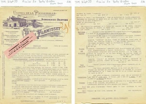 Dépt 33 - Bordeaux 40 Rue Rousselle - Belle Entête Secteur Chimie Années 20 - Picture 1 of 1