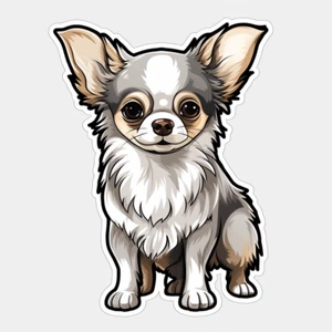 Autoaufkleber Sticker Niedlicher Chihuahua Aufkleber - Picture 1 of 1
