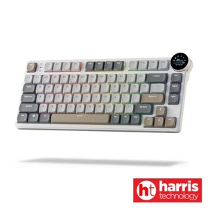RK Royal RK N80 (27293) Tri-Mode RGB Hot Swap Mechanical Keyboard (Brown switch) - Picture 1 of 24