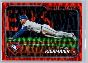 2024 Topps Update Series - Kevin Kiermaier #US19 Orange Crackle Foilboard /299 - Bild 1 von 2
