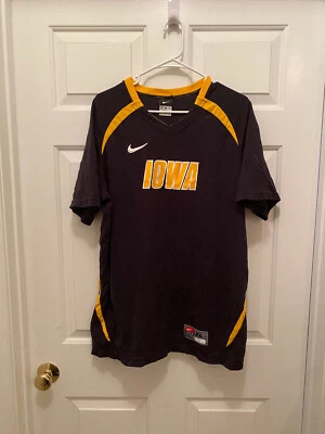 Iowa Hawkeyes Women's Basketball Game Worn Nike Black Warmup Shirt XL - Image 1 of 2