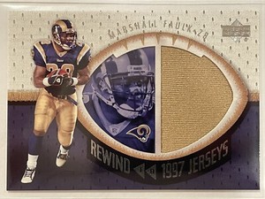 2004 Upper Deck Marshall Faulk Rewind To 1997 Jersey #97-MF Football Rams HOF