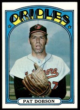 1972 Topps Pat Dobson Baltimore Orioles #140