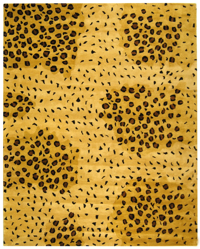Gold / Black Safavieh Soho Wool Area Rug SOH715A - Image 1 of 1