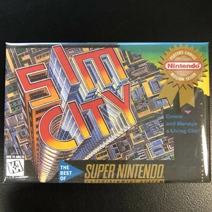 Sim City FRIDGE MAGNET 2" x 3" pollici SNES Super Nintendo Box Art spedizione gratuita - Foto 1 di 2