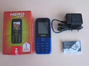 Lava Hero Glow 600i 3G/4G bar phone with call recording, unlocked, blue - Picture 1 of 4