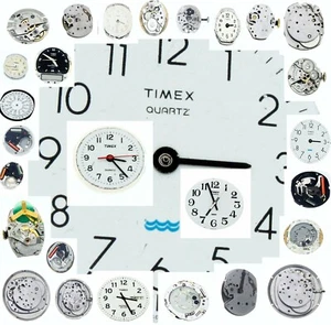 Movimiento de reloj de cuarzo o cuerda antiguo vintage TIMEX para repuestos o reparaciones - Imagen 1 de 255