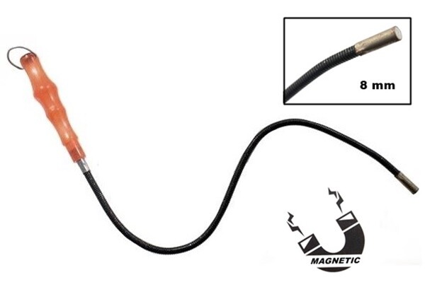 Ezydka Asta Magnetica Telescopica 600mm - Calamita Flessibile Per Recupero Dadi, Viti E Bulloni - Strumento Per Auto E Fai Da Te