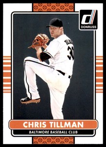 2015 Donruss Chris Tillman Baseball Card Baltimore Orioles #58