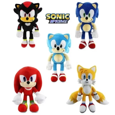 PELUCHE SONIC KNUCKLES TAILS SHADOW AMY BLAZE 30CM DOUDOU ENFANT CADEAU NEUF