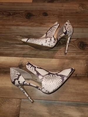 Tacones de piel de serpiente sintética STEVE MADDEN DOLLY D'Orsay talla 9 Foto 1 de 4