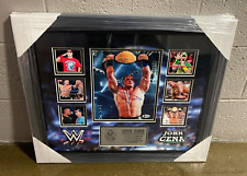 John Cena Signed Framed & Matted WWE 8x10 Photo Collage Showcase Beckett COA