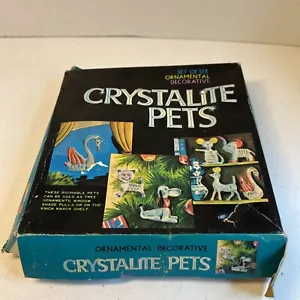 Vintage 1976 Weihnachtsschmuck, Set Crystalite Haustiere Lucite (fehlt einer) - Bild 1 von 3