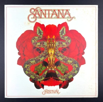 Santana Festival Japan Import 70s Classic Rock Latin vinyl record LP NM M- - Image 1 of 4