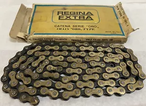WOW Vintage Used Regina Extra Oro Gold Shopworn Chain 5/6 Speed 1/2”x 3/32" 116L - Picture 1 of 12