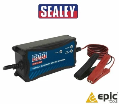 Sealey 4A Automatic Auto Smart 12v Car/Van Battery Maintenance/Charger SBC4 - Image 1 of 3