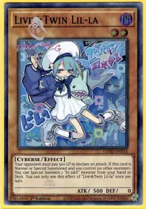 Yugioh! Live Twin Lil-la GEIM-EN014 (SR) 1ª Edición "Live/Evil Twin Deck Support" - Imagen 1 de 1