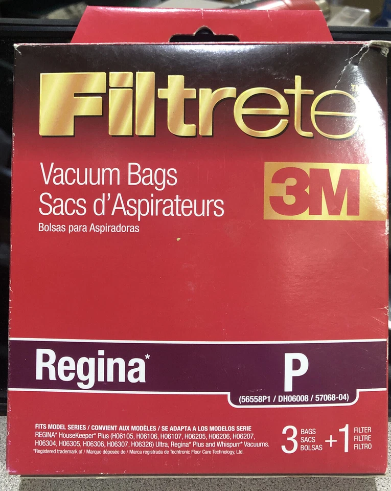 FILTRETE 3M Regina P Vacuum Bags 3Pk + 1 Filter #68744 - Image 1 of 1