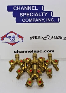 Brass Y-Piece Acetylene Connector: Lot of 8! (red dot valve) - Picture 1 of 5