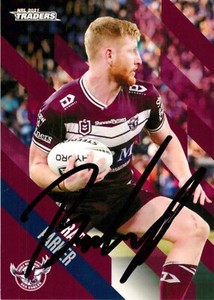 ✺Signed✺ 2021 MANLY SEA EAGLES NRL Card BRAD PARKER