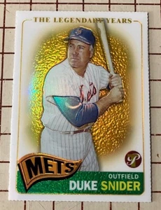2005 Topps Pristine "Duke Snider" #39 Gold Refractor Die-Cut xx/65.  *wie abgebildet - Bild 1 von 2