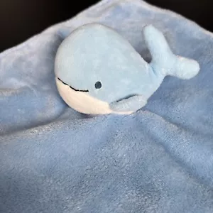 Carters Just One You Plush Blue Whale Lovey Security Blanket Plush Toy Sea Life - Picture 1 of 5