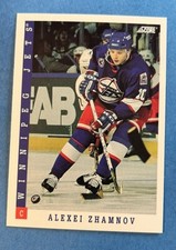 1993-94 Score #256 Alexei Zhamnov Hockey Winnipeg Jets NHL