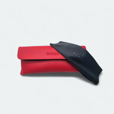 New GUESS Red Authentic Eyeglasses Sunglasses Case - Image 1 of 3