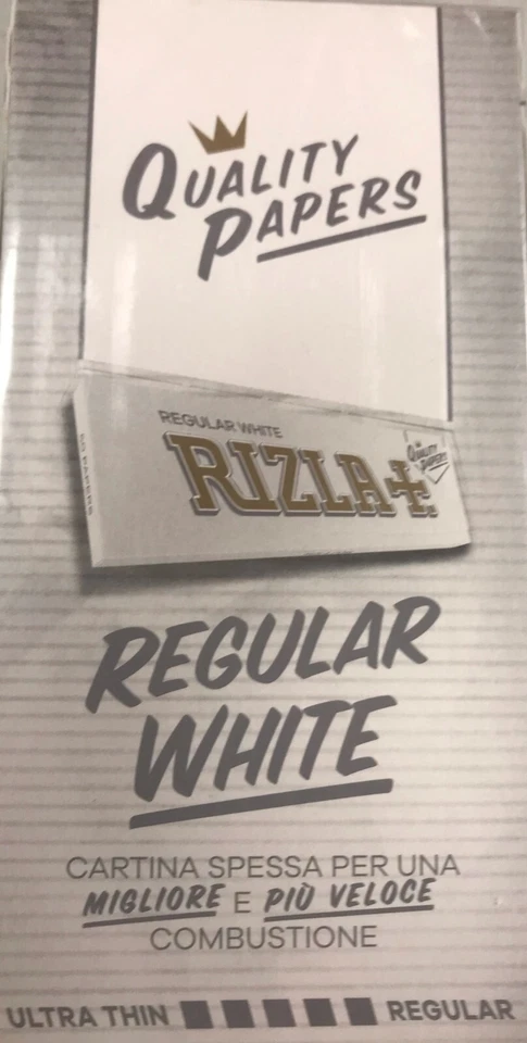 Rizla White Regular Rolling Papers – Full Box of 50 Booklets