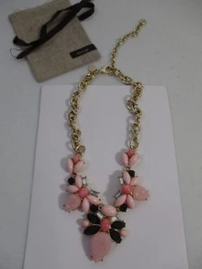 Lee by lee Angel Capri BIB Statement Necklace NIP $98 Pink Bronze - Picture 1 of 5