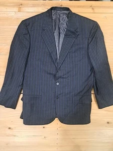 Gianluca Isaia Napoli Men's 44L Sport Coat Blazer Suit Jacket Striped - Picture 1 of 9