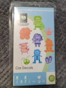 New Cricut CAR DECALS Sticker Vinyl People Cartridge 2010 Hard To Find - Picture 1 of 10