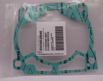 Junta base cilindro OEM 55430030040 NUEVO KTM 250 SX XC 300 XC 2017-2019 250 XC-W Foto 1 de 4