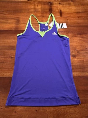 Adidas Climacool Mujer Púrpura Verde Tirantes Atlético Tenis Tanque Talla S - NUEVO Foto 1 de 4