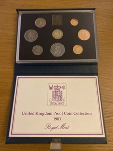 1983 UK Royal Mint Proof Coin Collection 8 Coin Set COA (31809) - Picture 1 of 9
