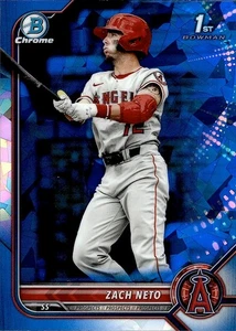 2022 Bowman #BDC-18 Zach Neto 1st Prospect Chrome Sapphire RC - Picture 1 of 2