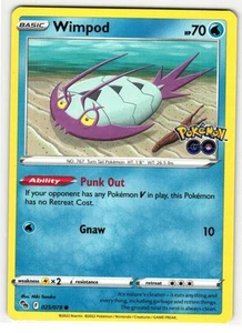 WIMPOD 025/078 POKÉMON GO ENGLISH POKEMON TCG - Picture 1 of 2