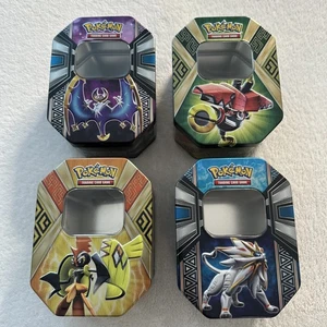 Pokémon TCG Assorted Empty Collector Tins Lot of 4 Various Character Designs - Picture 1 of 10