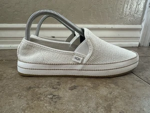 UGG Bren 1020090 Slip-On Shoes White Women's Size 8.5 Round Toe - Picture 1 of 7